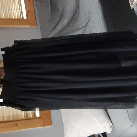 Nwt black sheer lined skirt - Picture 4 of 6